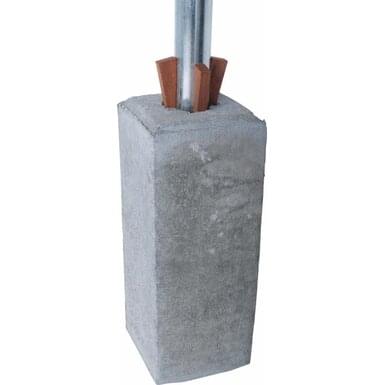 Betonsockel für Rohrpfosten Ø 60 mm | Höhe 500 und 700 mm