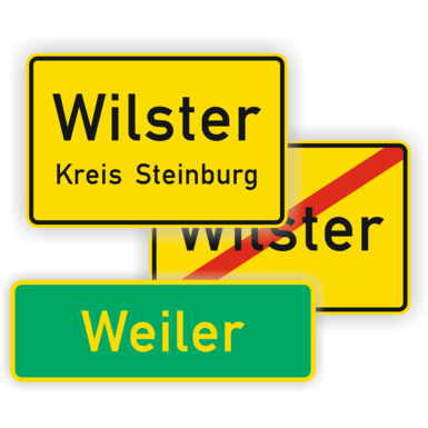 Richtzeichen | Ortstafeln