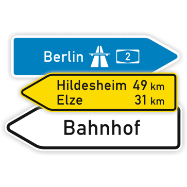 Richtzeichen | Wegweiser | Pfeilwegweiser