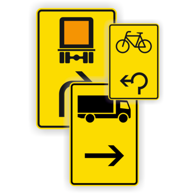Richtzeichen | Vorwegweiser und Wegweiser für bestimmte Verkehrsarten
