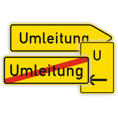 Umleitungsbeschilderung | Baustellenbeschilderung
