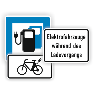 Beschilderung E-Mobilität