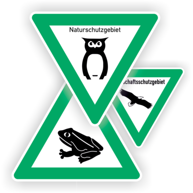 Landschaft- und Naturschutzschilder