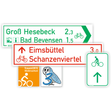 Radwegweisung