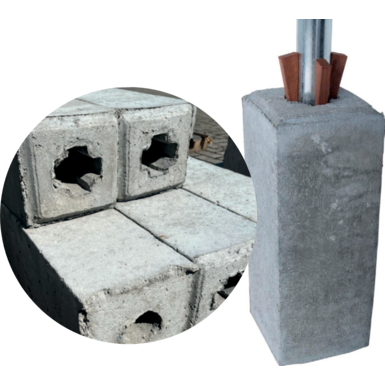 Betonsockel und Zubehör