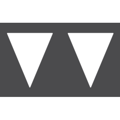 Thermoplastische Dauermarkierung | Dreiecke | weiß | 500 x 600 | VE 25 Stück