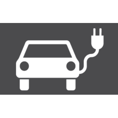 Thermoplastische Dauermarkierung | E-Auto | weiß | 800 x 1200 mm