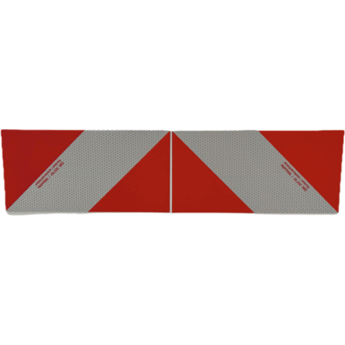 KFZ-Warnmarkierung auf Magnetfolie | Set 141 x 282 mm | 1 x rechts- und 1 x  linksweisend