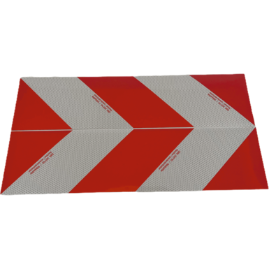 KFZ-Warnmarkierung auf Magnetfolie | Set 141 x 564 mm | 1 x rechts- und 1 x  linksweisend
