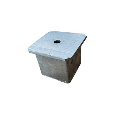 Abdeckkappe für Bodenhülse | Zubehör für Absperrpfosten 70 x 70 mm