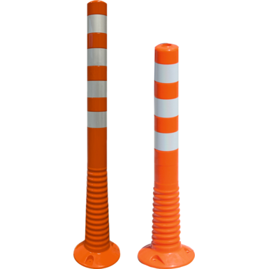 Flexi-Poller | orange mit weißen Streifen