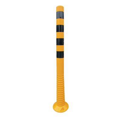 Flexi-Poller | gelb mit schwarzen Streifen | Höhe 1000 mm