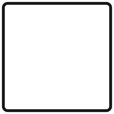 Schildrohling | Quadrat | Grund weiß mit schwarzem Rand