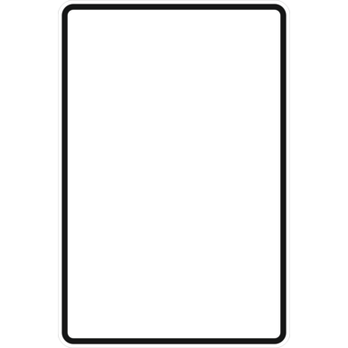 Planskizze | Plantafel | Schildrohling | Rechteck Hochformat | Grund weiß mit schwarzem Rand