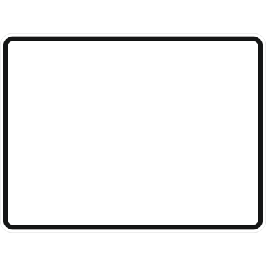 Schildrohling | Grund weiß mit schwarzem Rand | 630x840 mm | Alform | einseitig | RA2/C