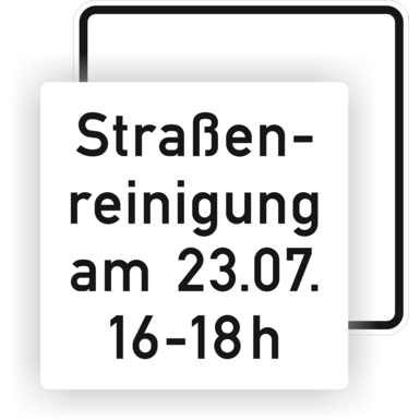 Overlay-Folien für Schildrohling 750x750 mm