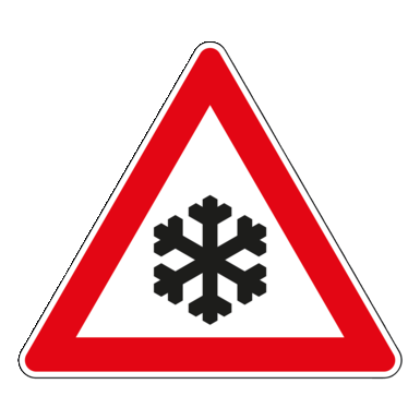 Verkehrszeichen VZ 101-51 | Schnee- oder Eisglätte