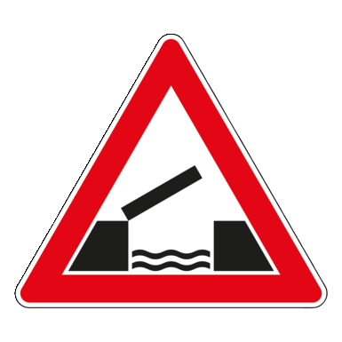 Verkehrszeichen VZ 101-55 | bewegliche Brücke