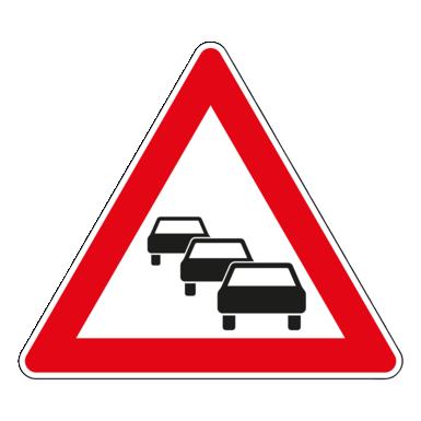 Verkehrszeichen  VZ 124 | Stau
