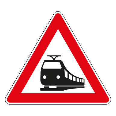 Verkehrszeichen VZ 151 | Bahnübergang