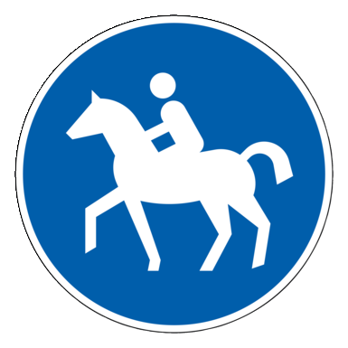 Verkehrszeichen VZ 238 | Reitweg