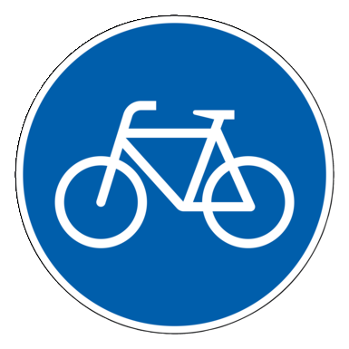 Verkehrszeichen VZ 237 | Radweg