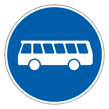 Verkehrszeichen VZ 245 | Bussonderfahrstreifen
