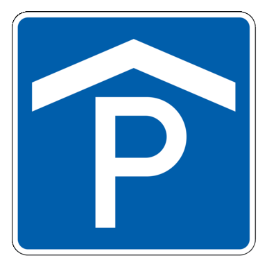 Verkehrszeichen VZ 314-50 | Parkhaus, Parkgarage