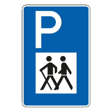Verkehrszeichen VZ 317 | Wandererparkplatz