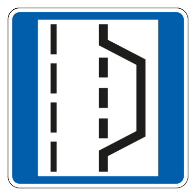 Verkehrszeichen VZ 328 | Nothalte- und Pannenbucht