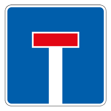 Verkehrszeichen VZ 357 | Sackgasse