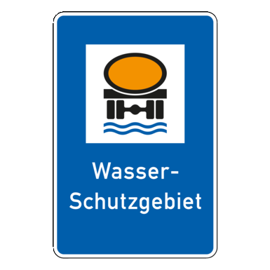 Verkehrszeichen VZ 354 | Wasserschutzgebiet