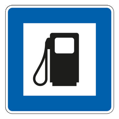 Verkehrszeichen VZ 365-52 | Tankstelle