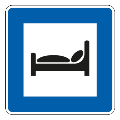 Verkehrszeichen VZ 365-55 | Autobahnhotel