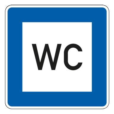 Verkehrszeichen VZ 365-58 | Toilette