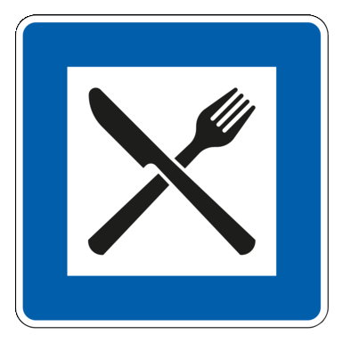 Verkehrszeichen VZ 365-56 | Autobahngasthaus