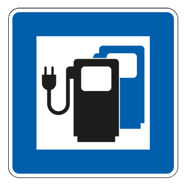 Verkehrszeichen VZ 365-65 | Ladestation für Elektrofahrzeuge