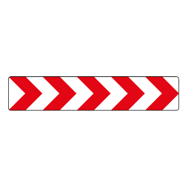 Verkehrszeichen VZ 625-23 | Richtungstafel in Kurven, rechtsweisend