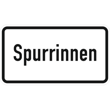 Verkehrszeichen VZ 1007-53 | Spurrinnen