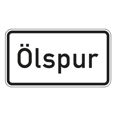 Verkehrszeichen VZ 1007-30 | Ölspur