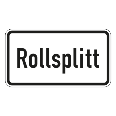 Verkehrszeichen VZ 1007-32 | Rollsplitt