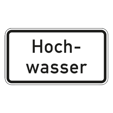 Verkehrszeichen VZ 1007-51 | Hochwasser