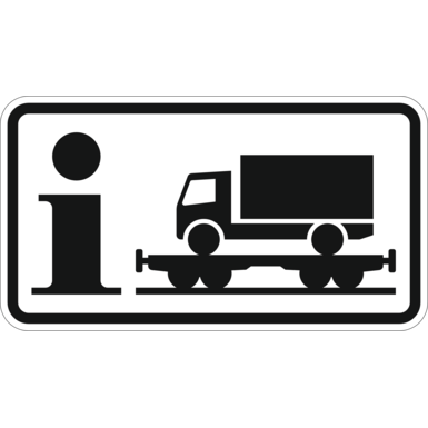 Verkehrszeichen VZ 1010-14 | Information Rollende Landstraße