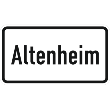 Verkehrszeichen VZ 1012-52 | Altenheim 