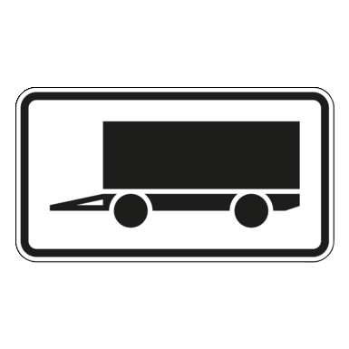 Verkehrszeichen VZ 1010-12 | Kennzeichnung von Parkflächen, auf denen Anhänger auch länger als 14 Tage parken dürfen