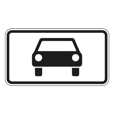 Verkehrszeichen VZ 1010-50 | Kraftwagen und sonstige mehrspurige Fahrzeuge