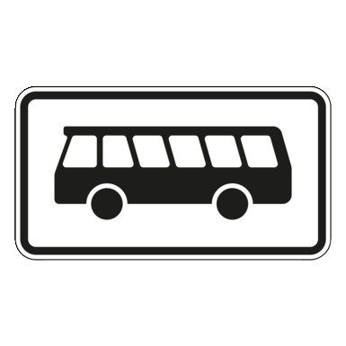 Verkehrszeichen VZ 1010-57 | Kraftomnibus