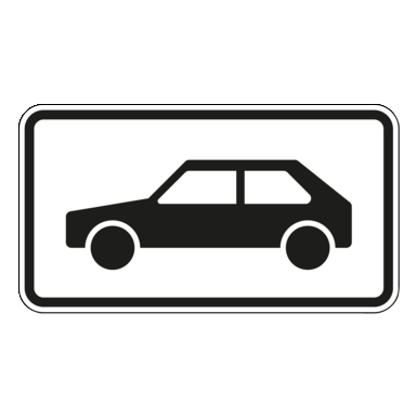 Verkehrszeichen VZ 1010-58 | Personenkraftwagen