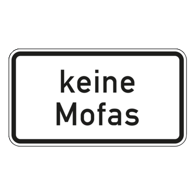 Verkehrszeichen VZ 1012-33 | keine Mofas