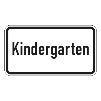 Verkehrszeichen  VZ 1012-51 | Kindergarten